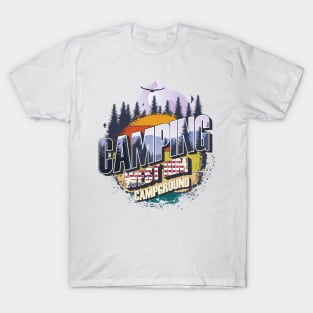 Camping West Rim Campground Vintage USA Best gift for campers Adventure gear T-Shirt